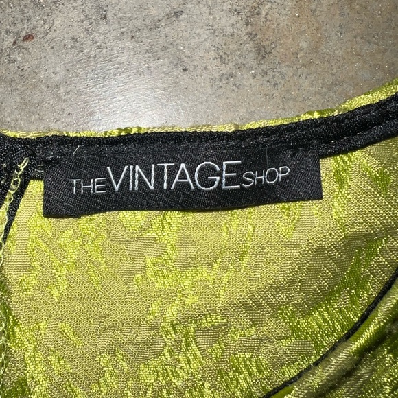 The Vintage Shop Lime Green Textured Top - Picture 3 of 3